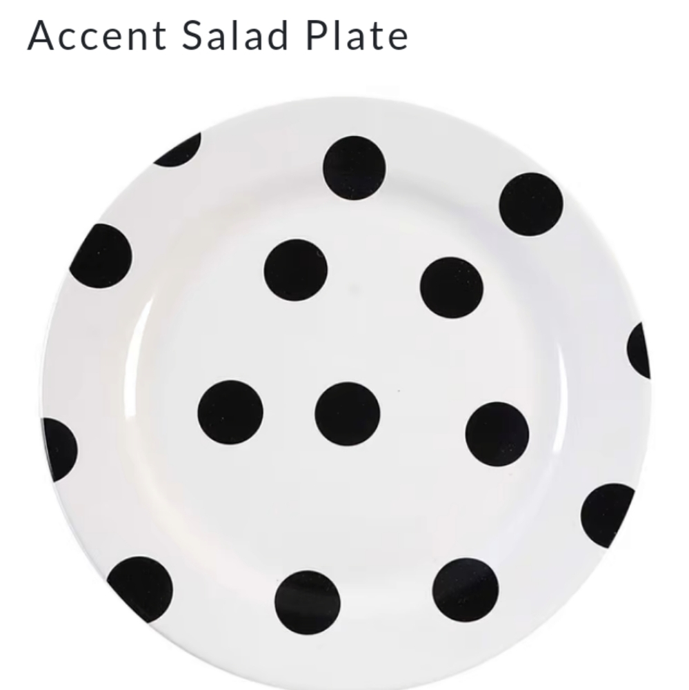 Kate Spade Deco Dot salad plate